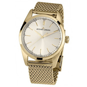 Jacques Lemans correa de reloj 1559C Metal Chapado en oro 20mm