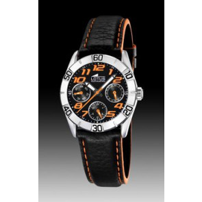 Correa de reloj Lotus 15651-5 Cuero Negro 18mm
