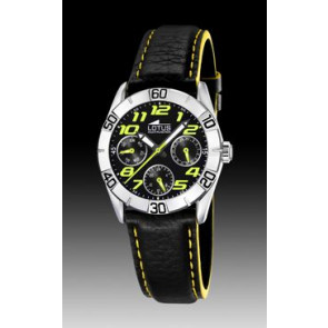 Correa de reloj Lotus 15651-6 Cuero Negro 18mm
