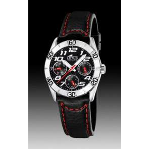 Correa de reloj Lotus 15651-9 Cuero Negro 18mm