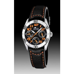 Correa de reloj Lotus 15651-A Cuero Negro 18mm