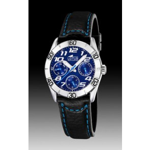Correa de reloj Lotus 15651-B Cuero Negro 18mm