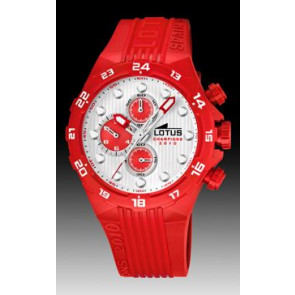 Correa de reloj 15730-M Caucho Rojo