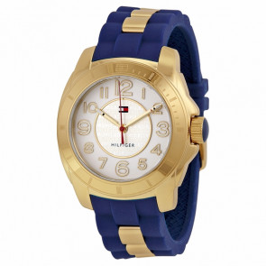 Tommy Hilfiger correa de reloj 1781307 / TH-204-3-34-1383 / TH679301540 Caucho Azul  18mm