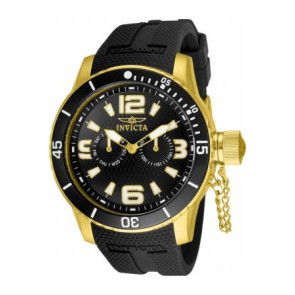 Correa de reloj Invicta 1792-01 Caucho Negro