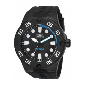 Correa de reloj Invicta 17916 / 18026 Caucho Negro 24mm