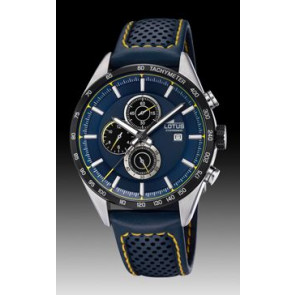 Correa de reloj Lotus 18370-2 Cuero Azul 21mm