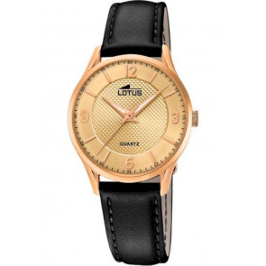 Correa de reloj Lotus 18407-C Cuero Negro