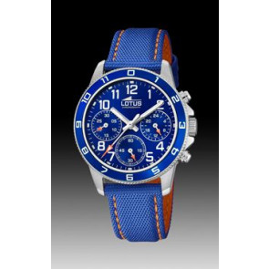Correa de reloj Lotus 18581-2 Cuero Azul 18mm
