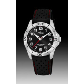 Correa de reloj Lotus 18663-3 Silicona Negro 18mm