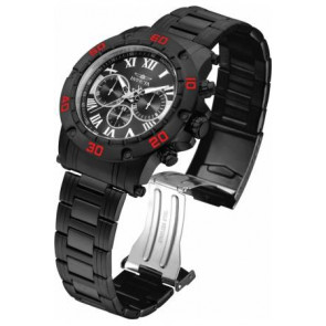 Invicta correa de reloj 19706.01 / 19704.01 Metal Negro