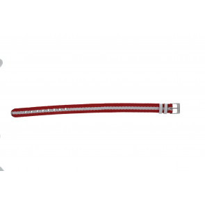 Lacoste correa de reloj 2000509 / LC-34-3-14-0166 Textil Multicolor 12mm + costura roja