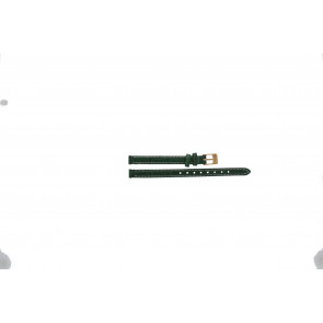 Lacoste correa de reloj 2000557 / LC-39-3-34-0188 Cuero Verde 8mm + costura blanca