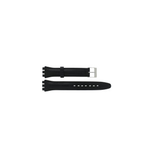 Correa de reloj Swatch 21414.10.17.C Cuero Negro 17mm