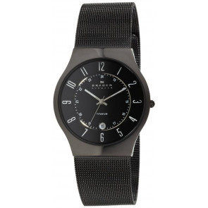 Skagen correa de reloj 233XLTBR Metal Negro