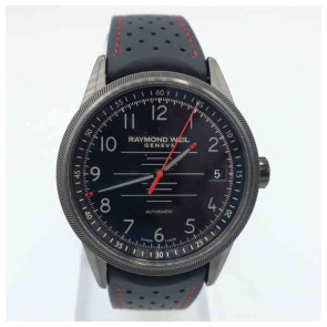 Correa de reloj Raymond Weil 2754-BKR-05200 / SU2201-2760R-18 Cuero Negro 22mm