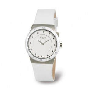 Correa de reloj Boccia 3202-01 Cuero Blanco 19mm