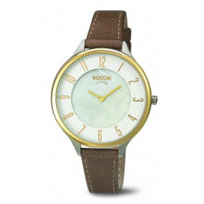 Correa de reloj Boccia 3240-02 Cuero Marrón 14mm
