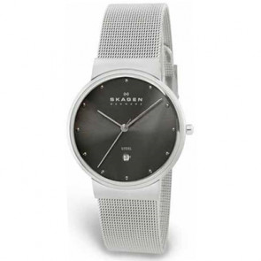 Skagen correa de reloj 355LSSM Metal Plateado 18mm