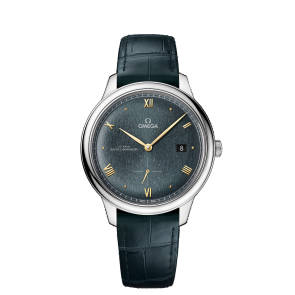 Correa de reloj Omega 032Z016850 / 43413402010001 / 43413412010001 / De Ville Cuero de cocodrilo Verde 19mm