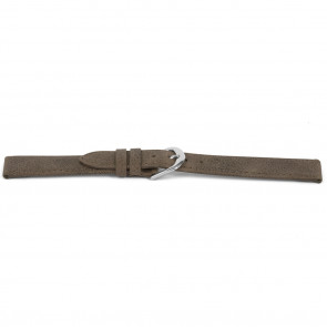 Correa de reloj Universal E453 Cuero Marrón 16mm