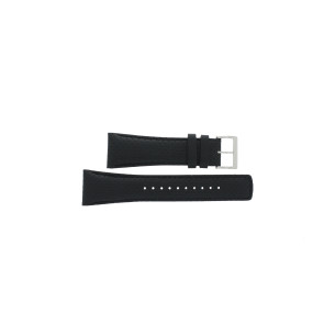 Correa de reloj Seiko 7T62-0GL0 / SNA773P2 / 4KW9JZ Cuero Negro 26mm