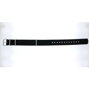Correa de reloj Seiko 4R35-05A0 / SRPG09J1 / L0LL011J0 Nylon/perlón Negro 20mm