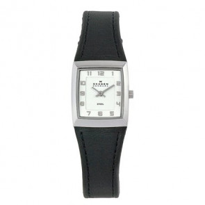 Correa de reloj Skagen 523XSSLBC Cuero Negro 20mm