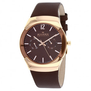 Correa de reloj Skagen 582XLRLM / 583XLRLM Cuero Marrón 24mm