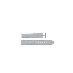 Correa de reloj Hugo Boss 659302209 / 2209 / HB-91-3-14-2207S Cuero Blanco 18mm