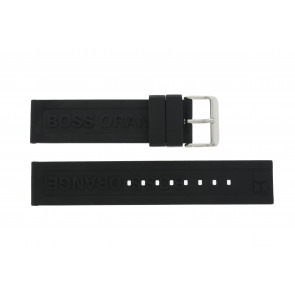 Hugo Boss correa de reloj 659302252 / HB.116.1.29.2267 / 1512543 Caucho Negro 22mm