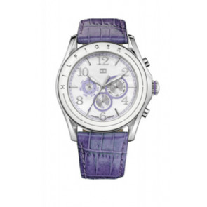 Correa de reloj Tommy Hilfiger 679301287 / TH-112-3-29-1048 Cuero Púrpura 24mm