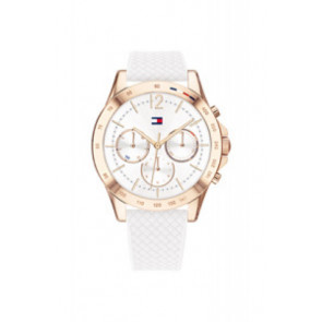 Correa de reloj Tommy Hilfiger TH-394-3-34-2846 / 679302524 Silicona Blanco