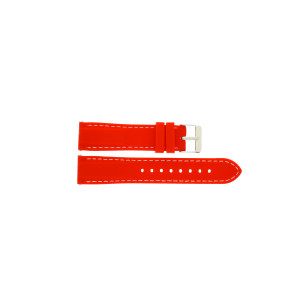 Correa de reloj Universal 7800.45 Caucho Rojo 20mm