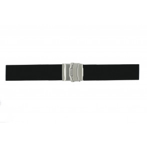 Correa de reloj Universal 78050.22 Caucho Negro 22mm