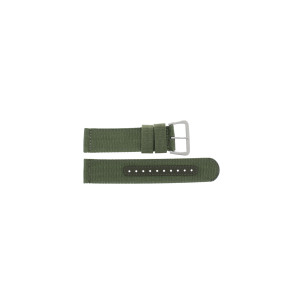 Correa de reloj Seiko 7S36-03J0 / SNZG09J1 / 4A212JL Lona Verde 22mm