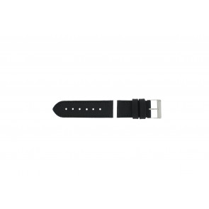Correa de reloj Universal 830.01.20 / Short / 70x40mm Cuero Negro 20mm