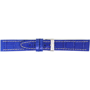 Correa de reloj Universal 850.16.18 Cuero Azul 18mm