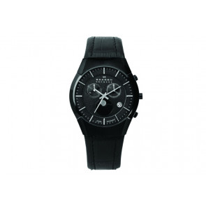 Correa de reloj Skagen 901XLBLB Cuero Negro