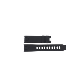 Correa de reloj Omega 29005091 / 98000145 Caucho Negro 22mm