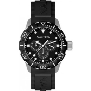 Correa de reloj Nautica A13643G Plástico Negro