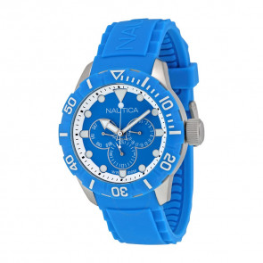 Correa de reloj Nautica A13650G Silicona Azul claro 22mm
