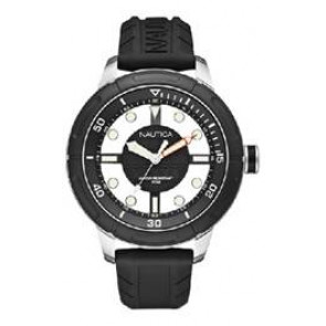 Correa de reloj Nautica A29552G Caucho Negro