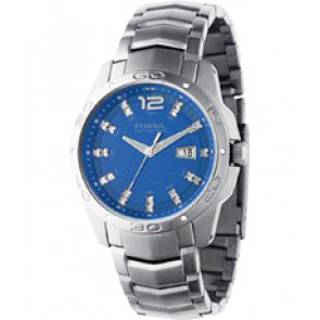 Correa de reloj Fossil AM4117 Acero inoxidable Gris antracita 22mm