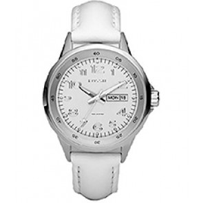 Correa de reloj Fossil AM4336 Cuero Blanco 18mm