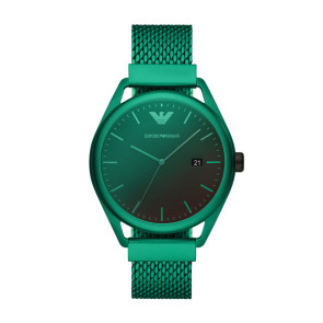 Correa de reloj Armani AR11326 Aluminio Verde 20mm