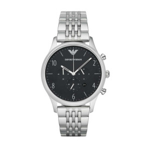 Armani correa de reloj AR1863 Acero inoxidable Plateado 22mm