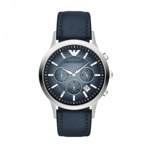 Correa de reloj Armani AR2473 Cuero Azul 22mm