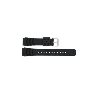 Correa de reloj Pulsar AS32-X003 Caucho Negro 20mm