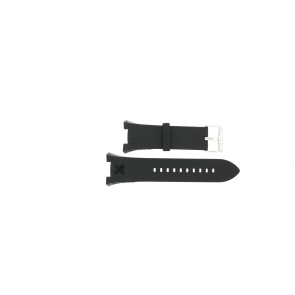 Armani correa de reloj AX1042 Silicona Negro 32mm
